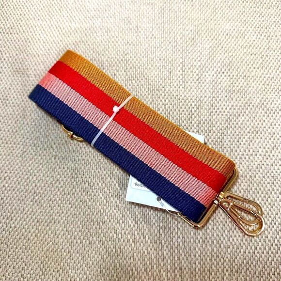 Striped guitar purse strap, removable adjustable - Picture 1 of 2